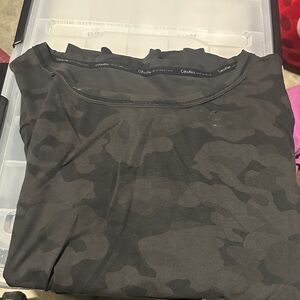 Calvin Klein Dark Gray Camouflage Top